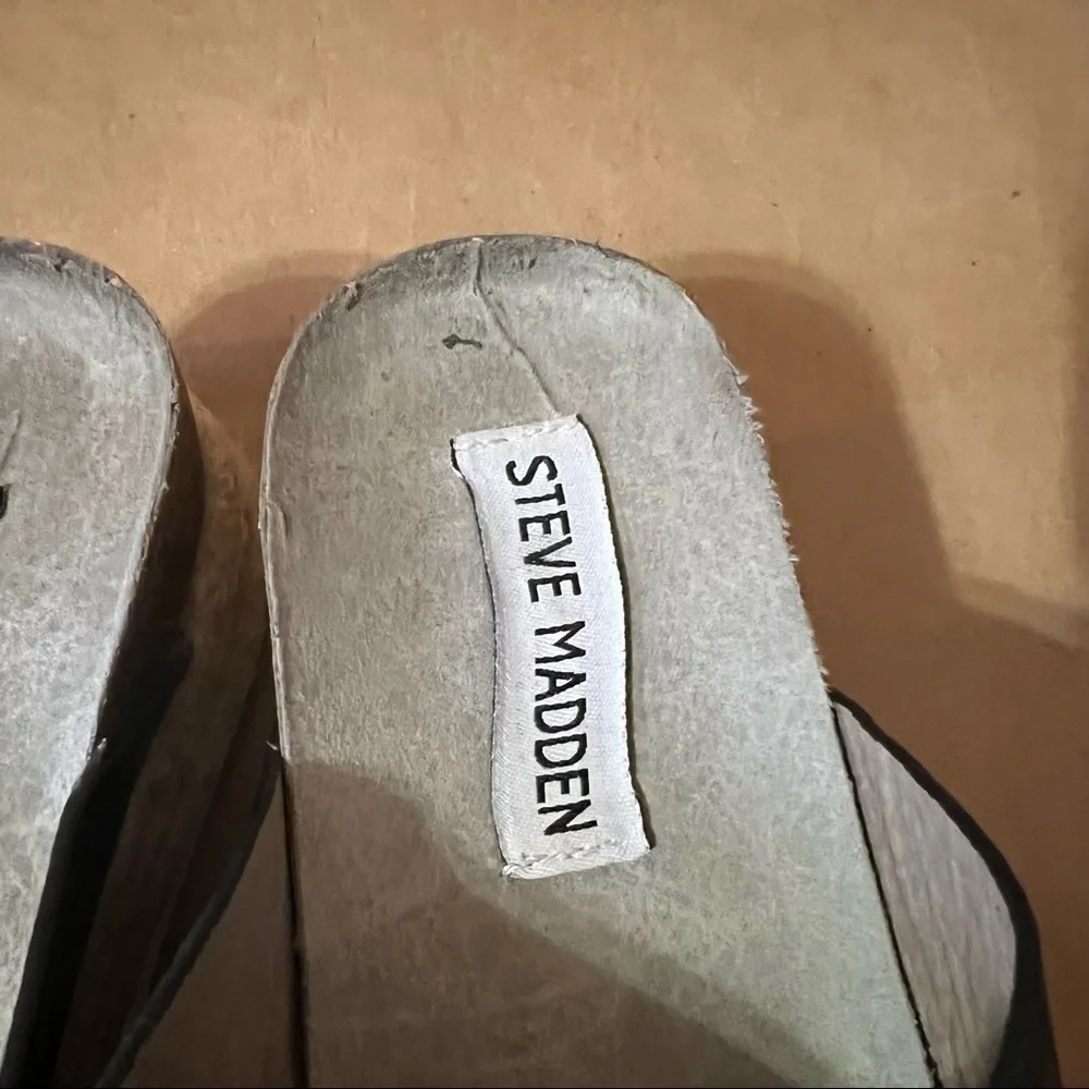 Steve Madden | Hassie Platform Chunky Espadrille Open Toe Slide Sandal Size 7
